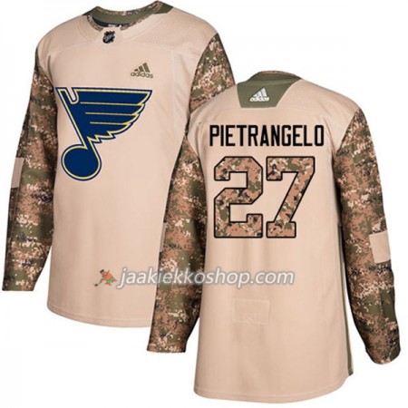 Miehille NHL St. Louis Blues Pelipaita Alex Pietrangelo 27 Adidas 2017-2018 Camo Veterans Day Practice Authentic Miehille NHL St. Louis Blues Pelipaita Alex Pietrangelo 27 Adidas 2017-2018 Camo Veterans Day Practice Authentic